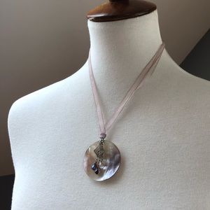 Iridescent Ocean & Air Sterling Necklace
